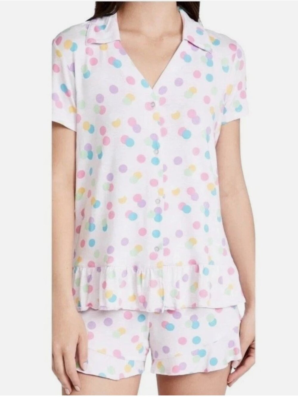 Emerson Road Women's 2 Piece Polka Dot Pajama Set In Medium NWT